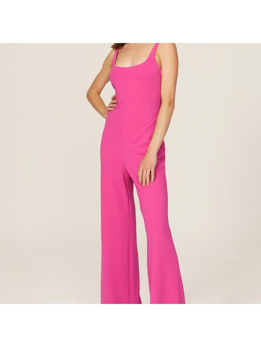 Esteban Cortazar x RTR  Pink Scoop Neck Jumpsuit